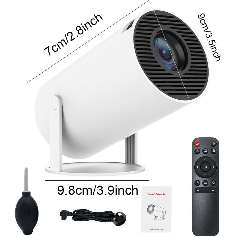 Mini HD smart projector-Portable WiFi & Bluetooth Home Cinema