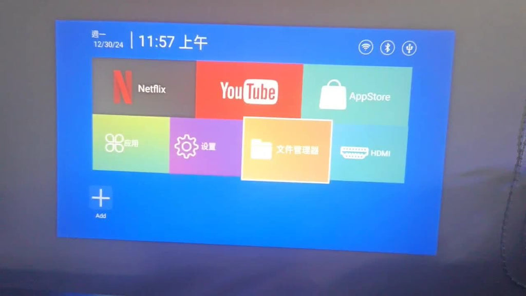 Mini HD smart projector-Portable WiFi & Bluetooth Home Cinema